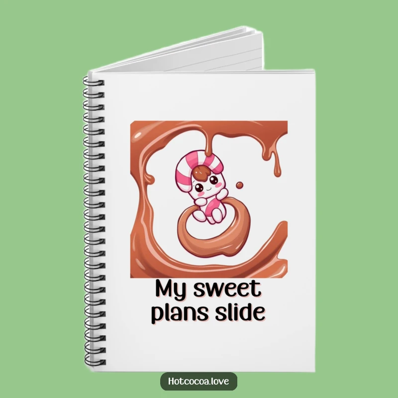 Funny Candy Cane Slide Notebook: Jot Down Holiday Ideas with Sweet Flair!