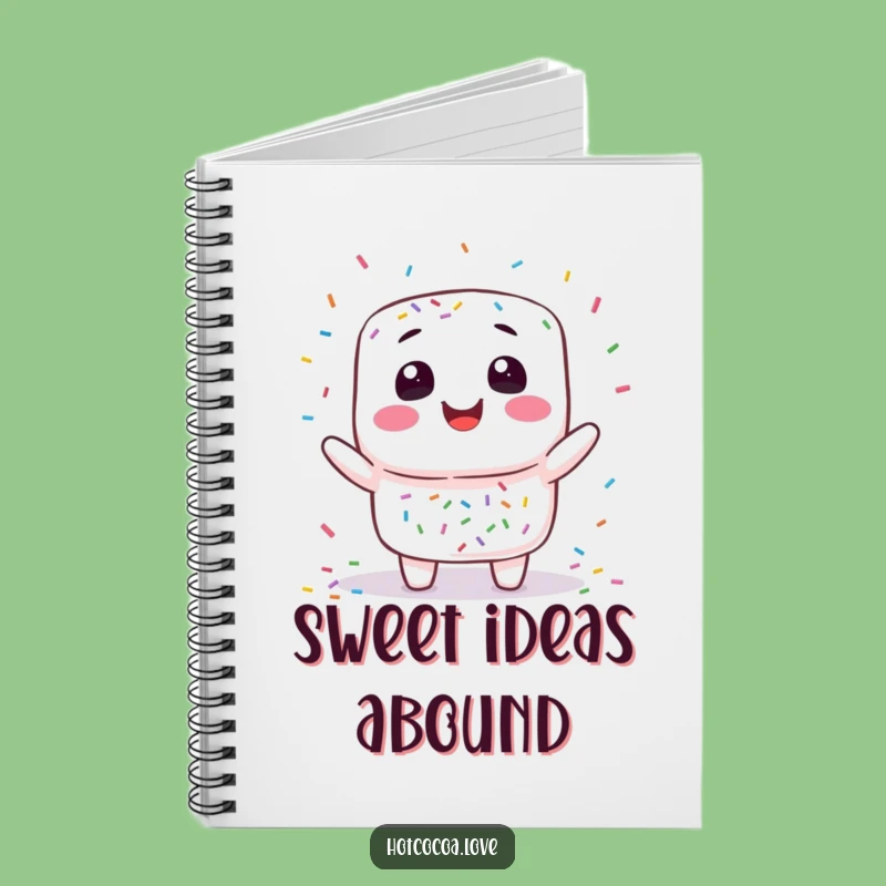 Funny Marshmallow Juggling Notebook - Jot Down Sweet Ideas with Joy