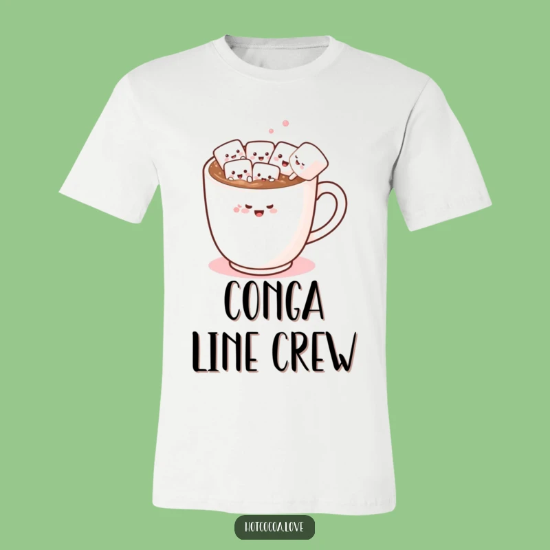 Funny Marshmallow Conga Line T-Shirt: A Cheerful & Humorous Gift Idea!
