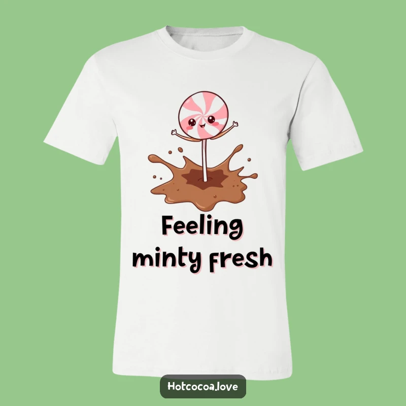 Funny Peppermint Stick Cocoa Splash T-Shirt: A Hilarious Holiday Apparel Gift