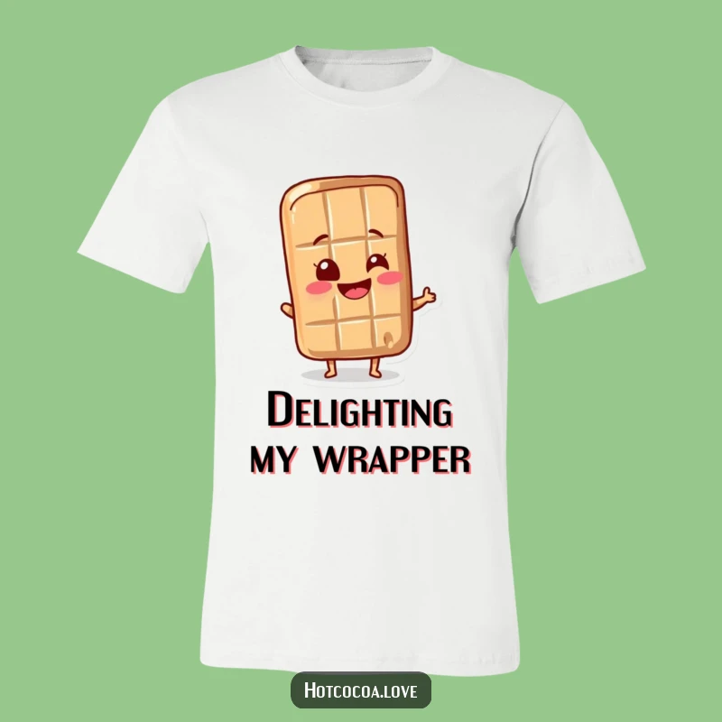 Funny Chocolate Bar Wrapper T-Shirt: Wear Your Sweet Excitement Loudly