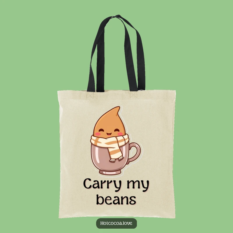 Funny Cocoa Bean Tote Bag: Carry Your Warmth and Style Gift