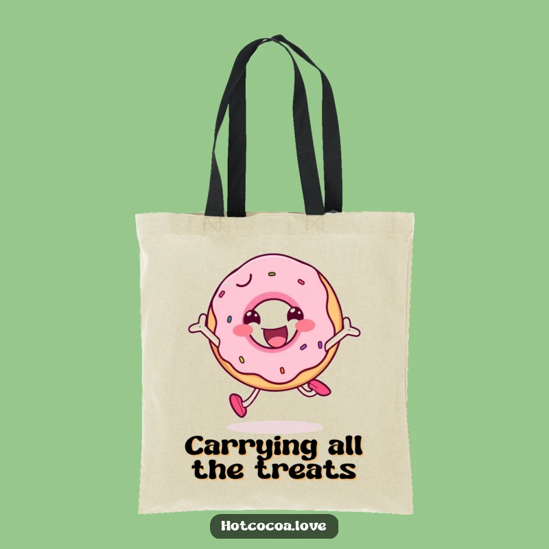 Funny Doughnut Joy Tote Bag: Carry Your Happiness Everywhere