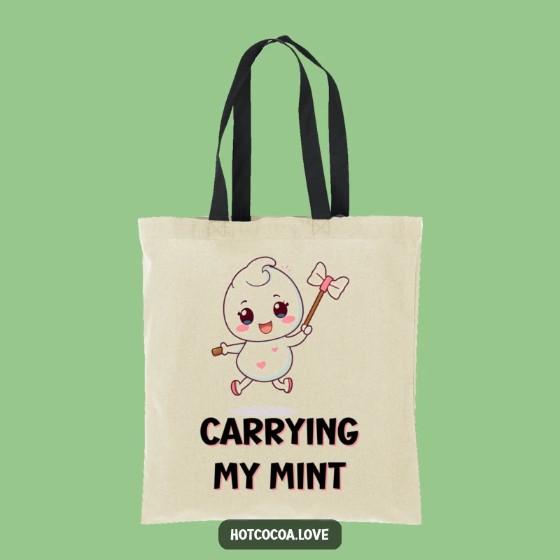 Funny Mint Candy Hop Tote Bag: Carry Your Fun with Every Step