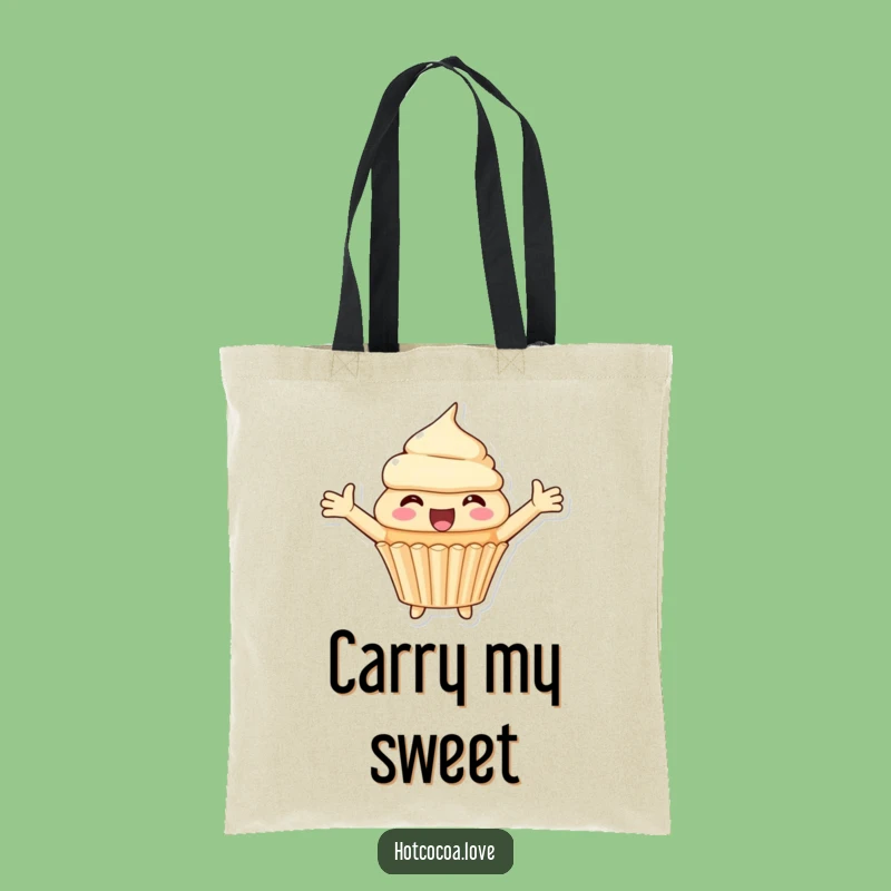 Funny Cupcake Delight Tote - Carry Joy with Open Arms