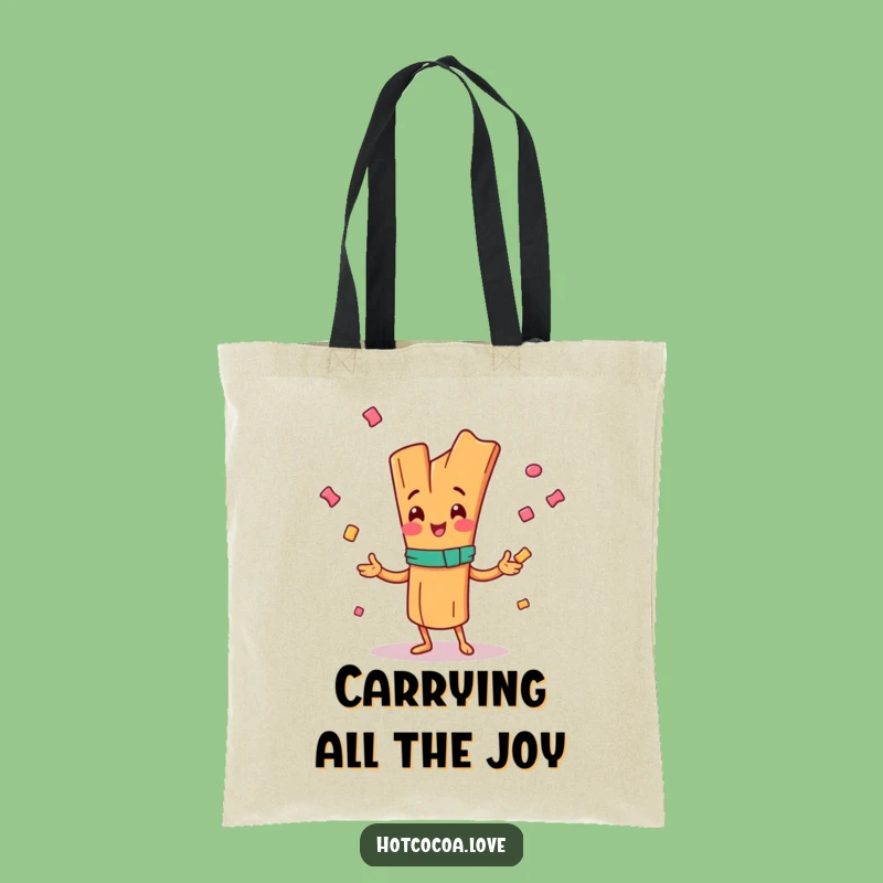 Funny Happy Cinnamon Stick Tote Bag - Juggling Candy Carry-All