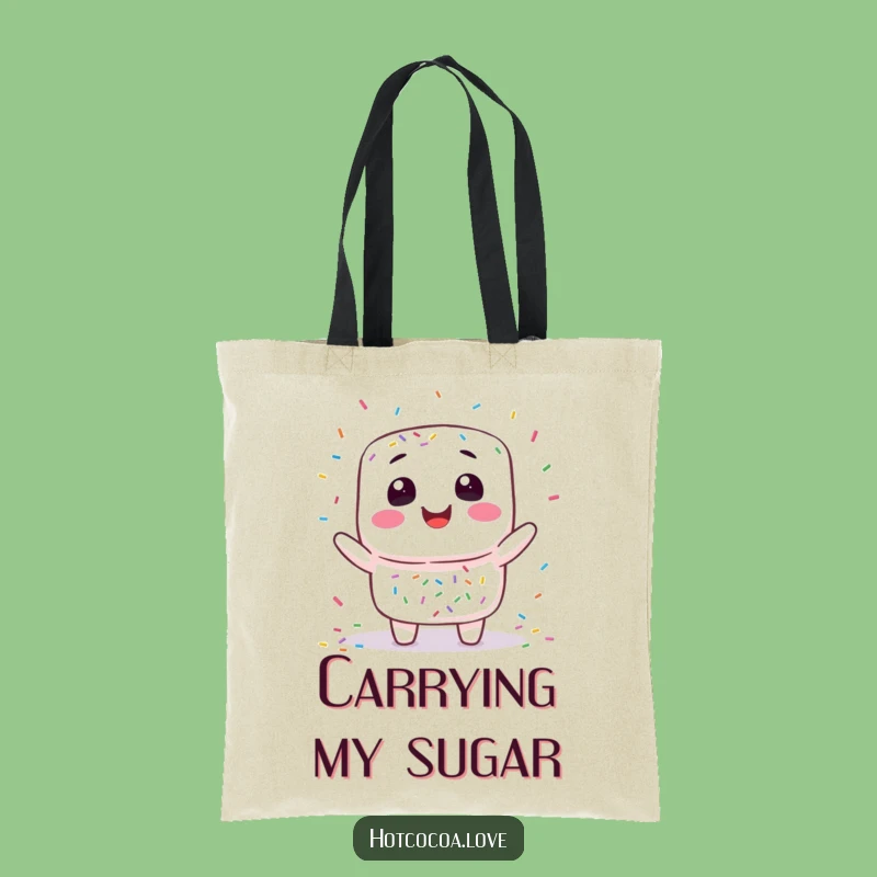 Funny Marshmallow Juggling Tote Bag - Carry Sweetness and Smiles