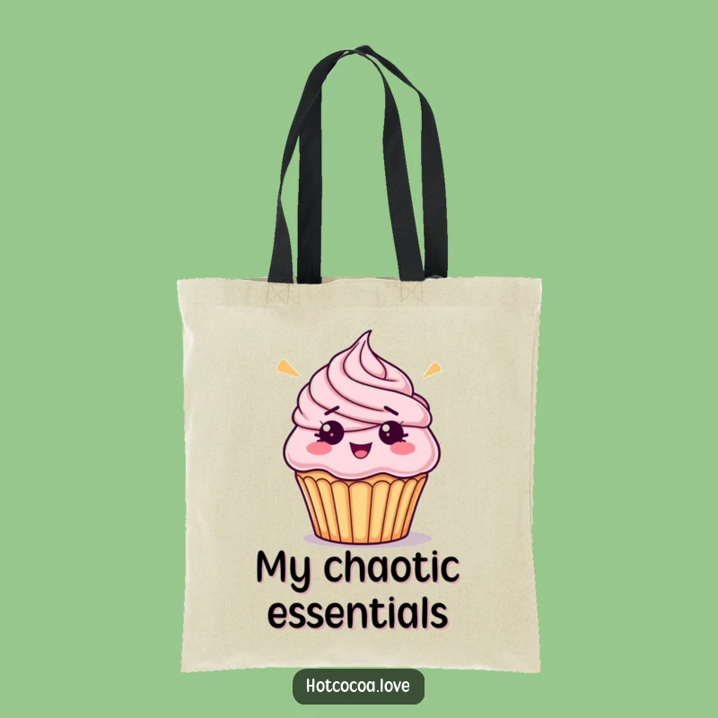 Funny Cupcake Tote Bag - Hilarious Dessert Carry-All Gift